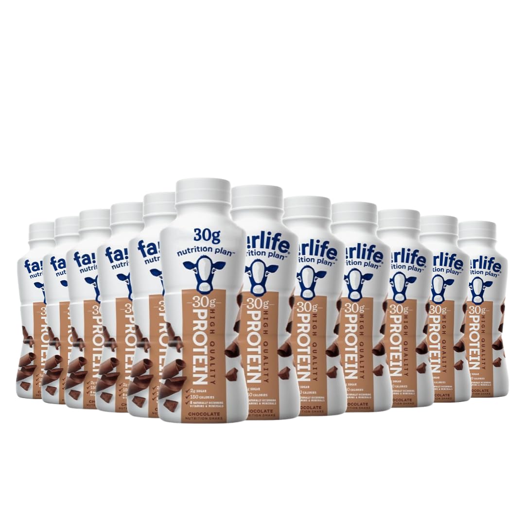 Nutrition PIan chocolate high protein shake image—rich flavor with 30g protein per serving for active lifestyles