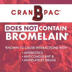 Nutritional Designs Cran-B-PAC convenient dispensing on a kitchen counter