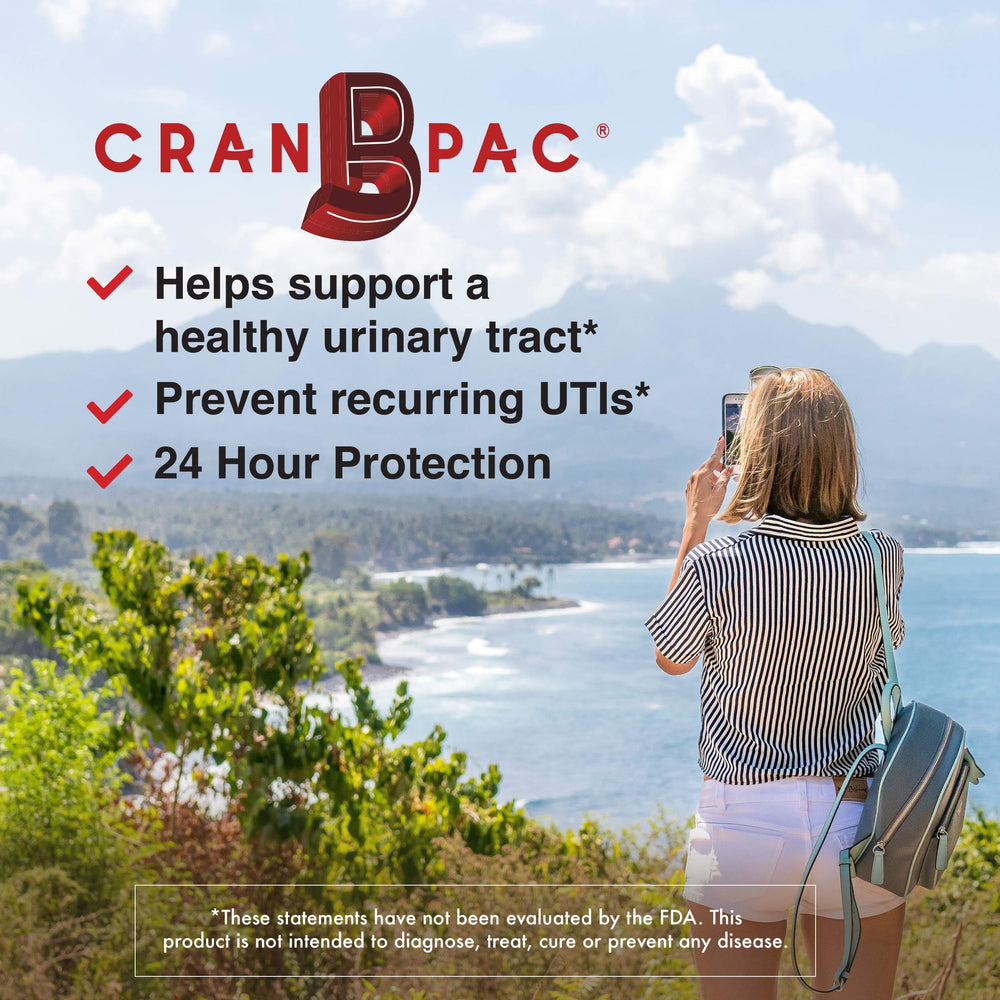 Nutritional Designs Cran-B-PAC liquid supplement ready to mix with drinks