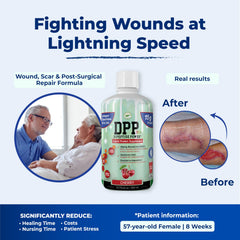 Nutritional Designs DPP Dipeptide liquid appearance suggests refreshing, quick-absorption formula.