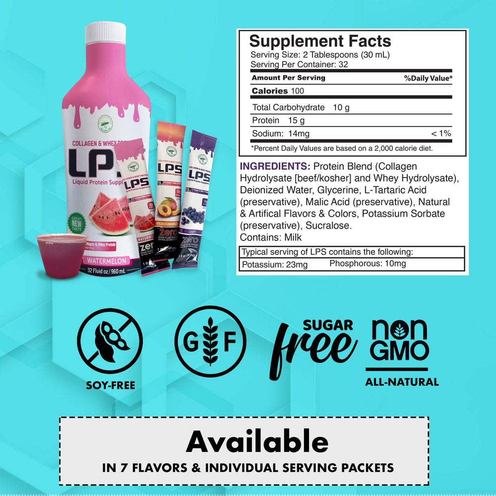 Nutritional Designs LPS peach mango flavor in glass shows refreshing taste