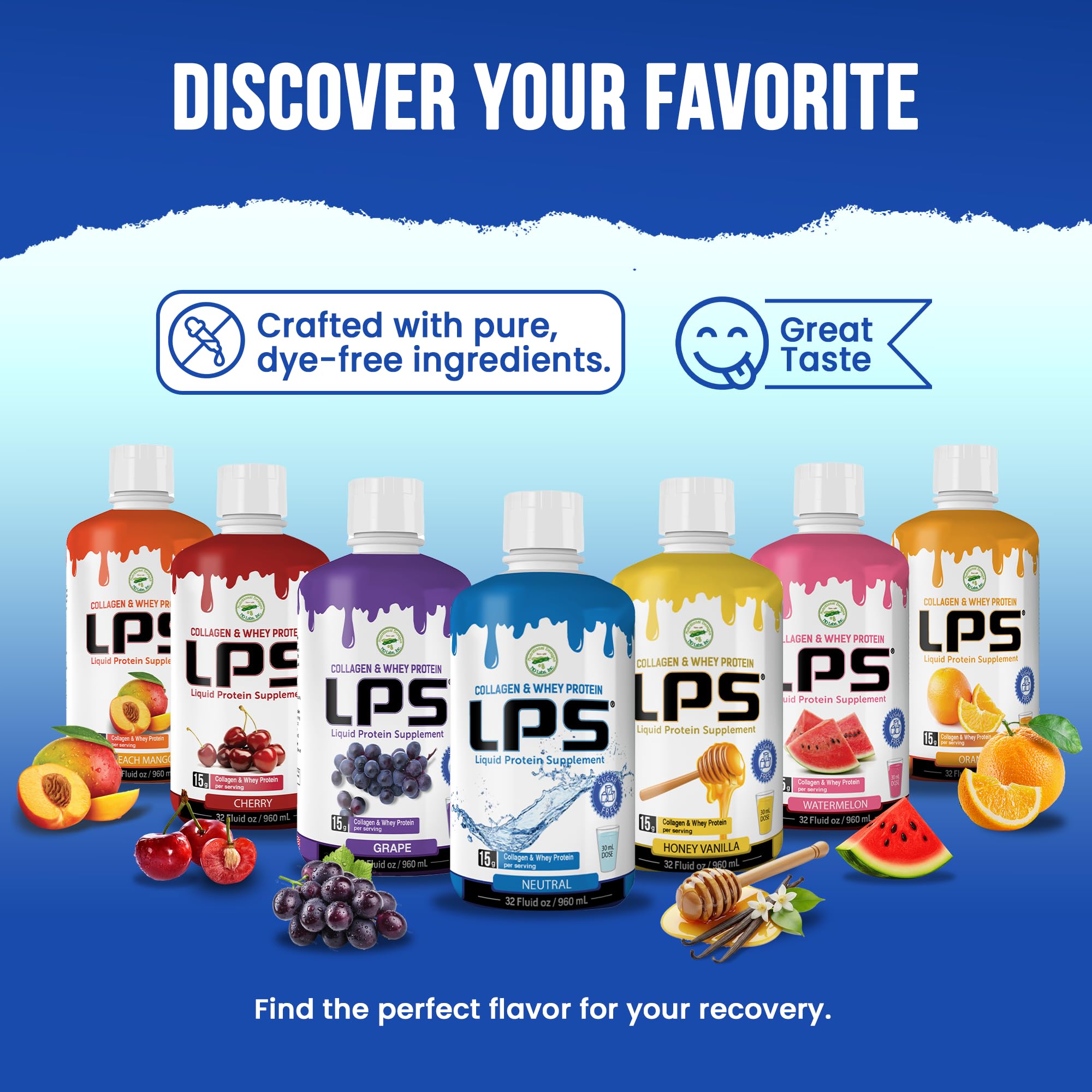 Nutritional Designs LPS mixing with beverage to customize your drink.