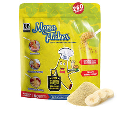 Nutritional Designs Nana Flakes 4 lb bag with resealable seal for long-lasting freshness