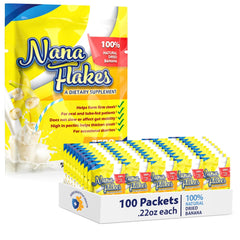 Nutritional Designs Nana Flakes package closeup for on-the-go meals