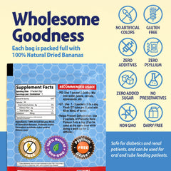 Nutritional Designs Nana Flakes vegan-friendly dairy-free label on packaging.