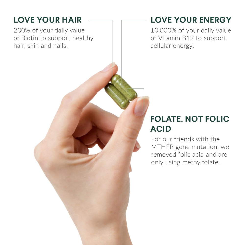 Nutritional Roots Multivitamin+ capsule pour for easy daily intake