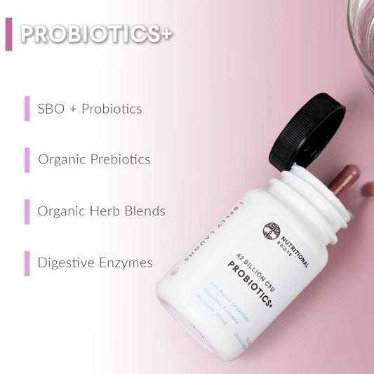 Nutritional Roots Probiotics Synbiotic capsules ready-to-swallow for daily gut health