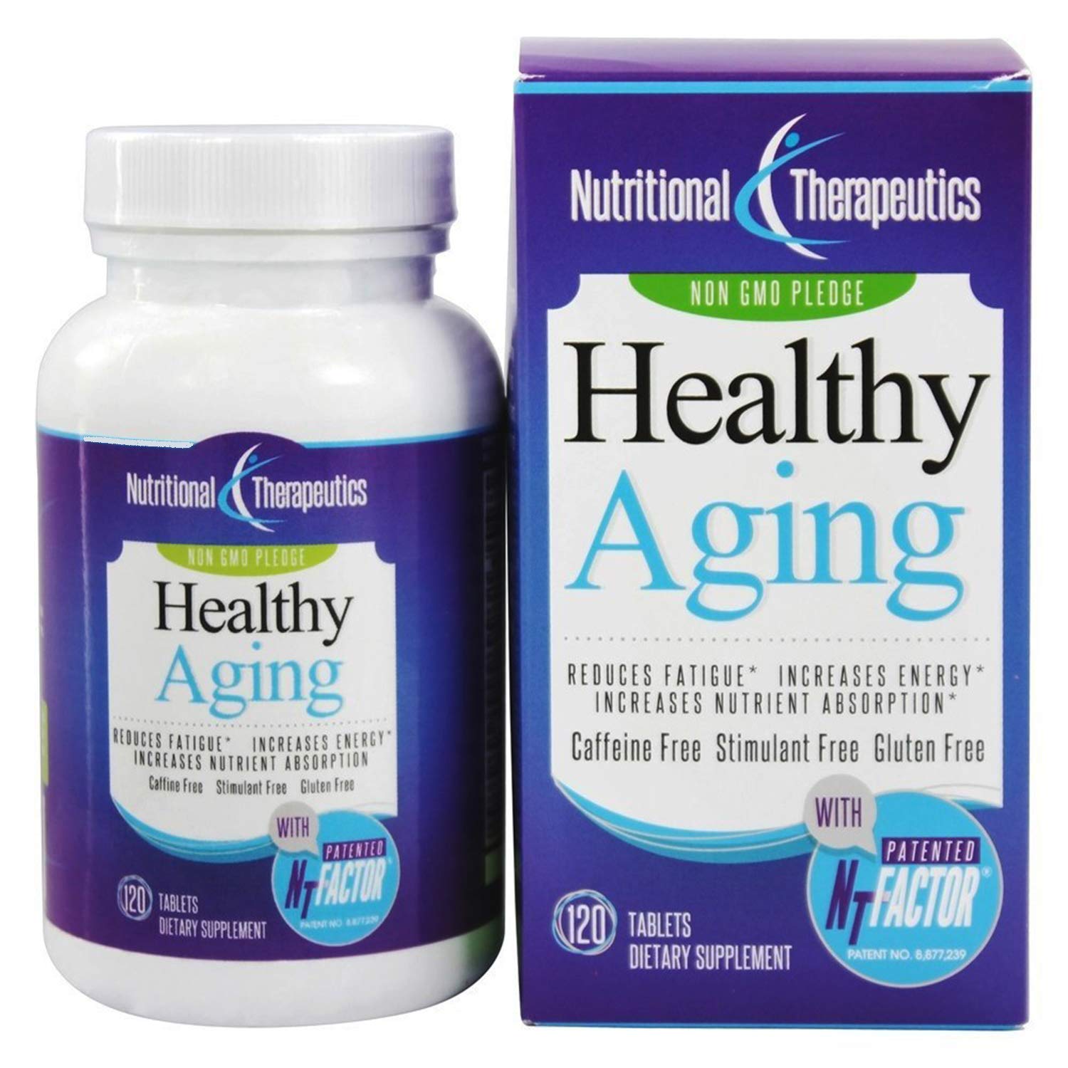 Nutritional Therapeutics Healthy Aging NT Factor 120 tablets bottle front view for energy support
