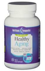 Nutritional Therapeutics Healthy Aging Tablets packaging with nutrition facts and usage guidance