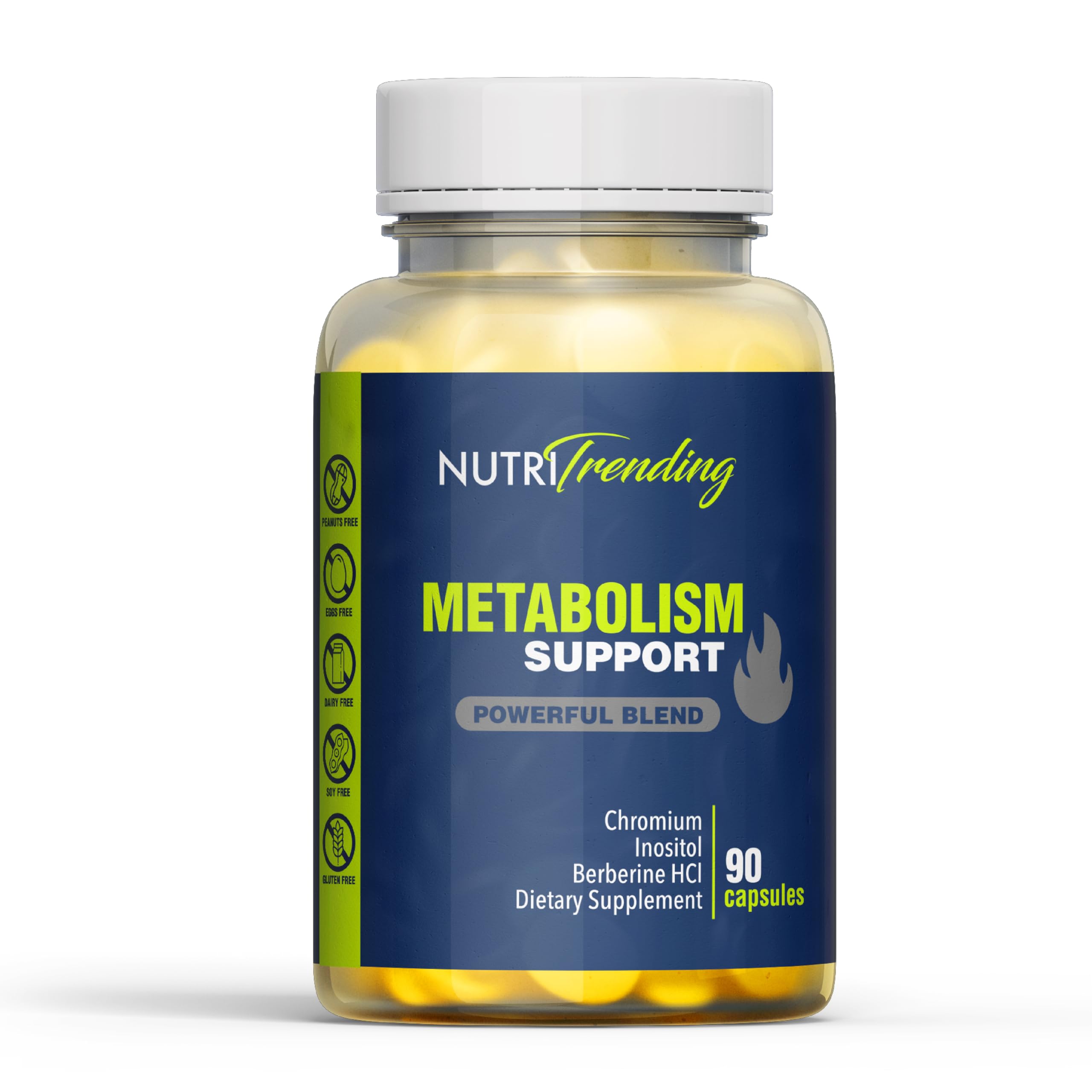 Nutritrending Metabolism bottle promotes daily metabolic wellness.