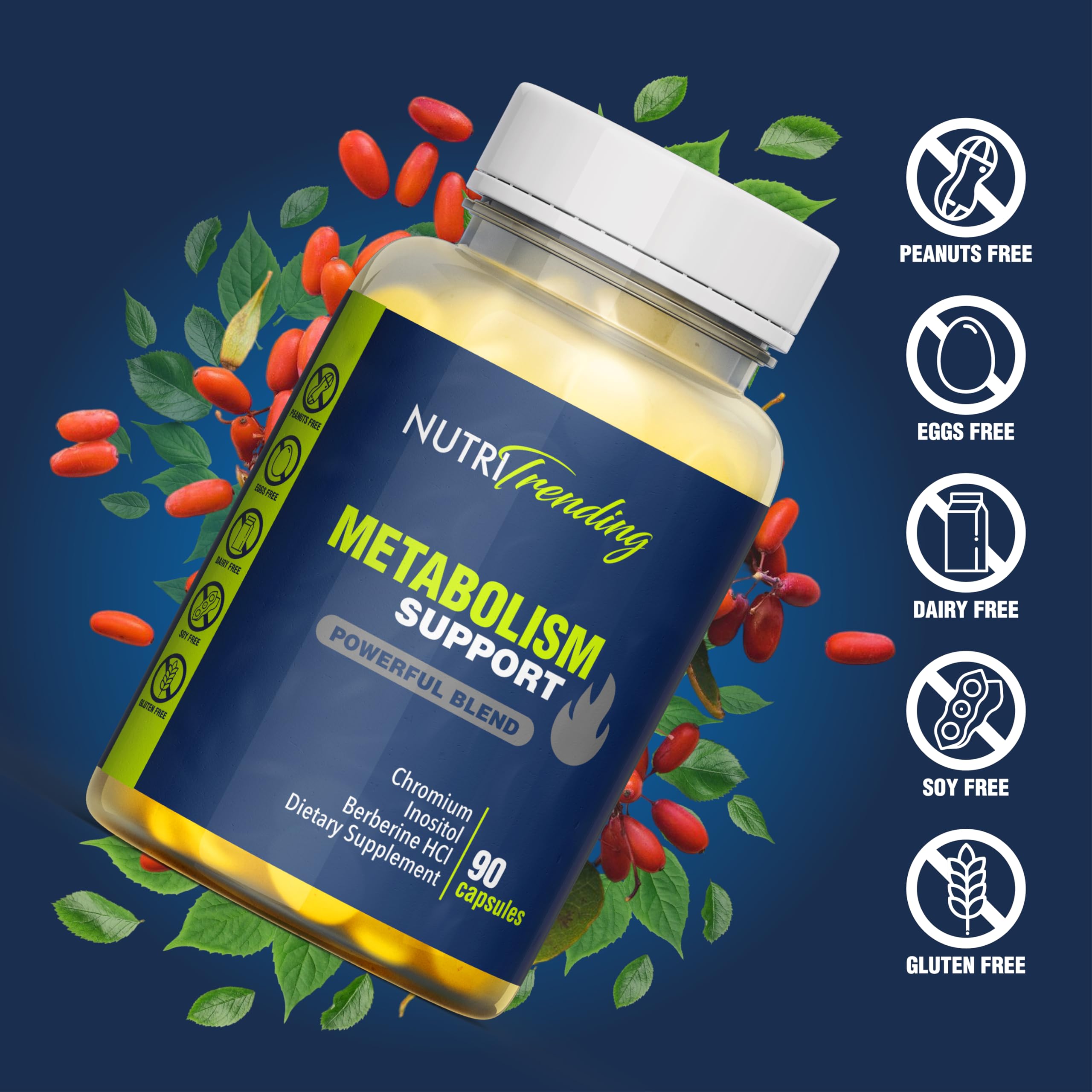 Nutritrending Metabolism packaging shows a sleek, travel-friendly label.