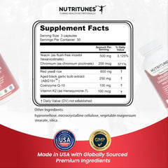 CoQ10 softgels from Nutritunes for energy-related heart support.
