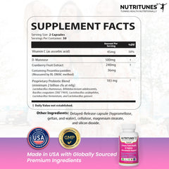 Nutritunes Femuni UTH two-capsule daily routine for easy self-care