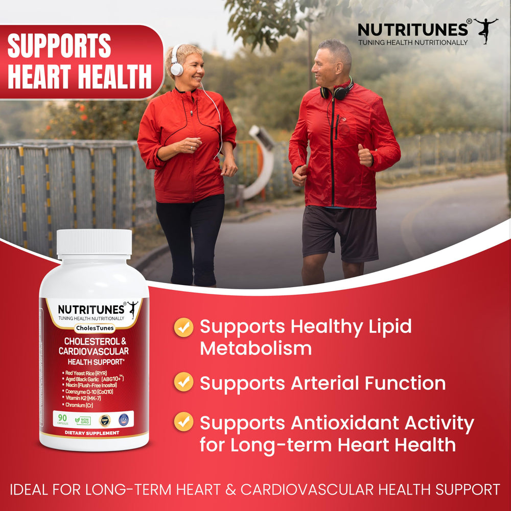 Niacin and chromium components within the Nutritunes formula promoting metabolic balance.