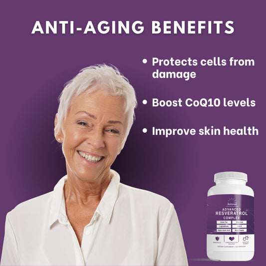 Nutriumph Advanced Resveratrol Capsules close-up highlighting compact dosage for daily antioxidant support.