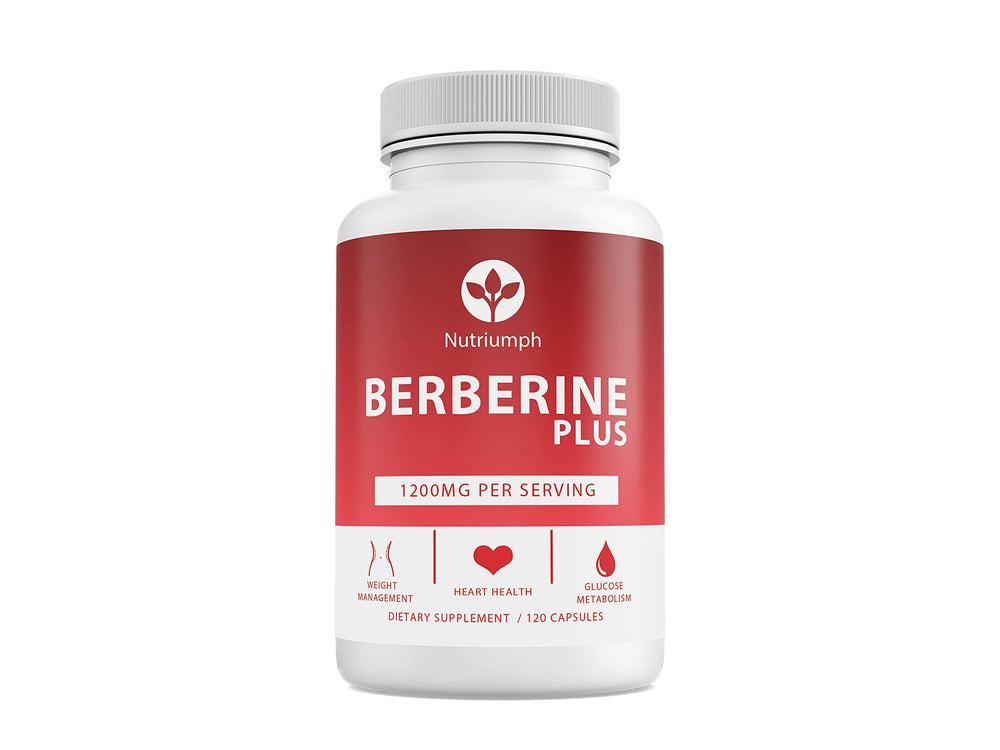Nutriumph Berberine Plus bottle with a potent metabolic support blend.