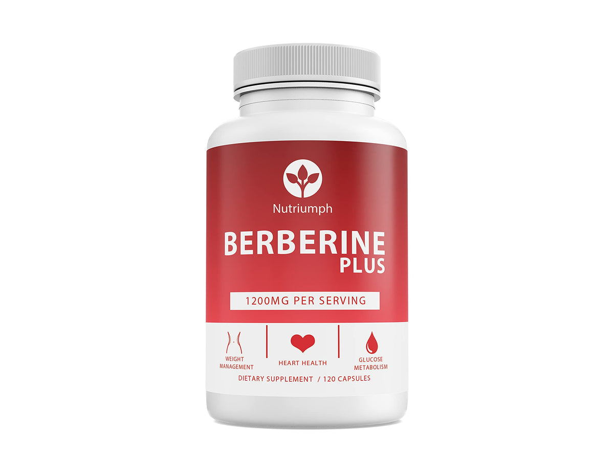 Nutriumph Berberine Plus bottle with a potent metabolic support blend.