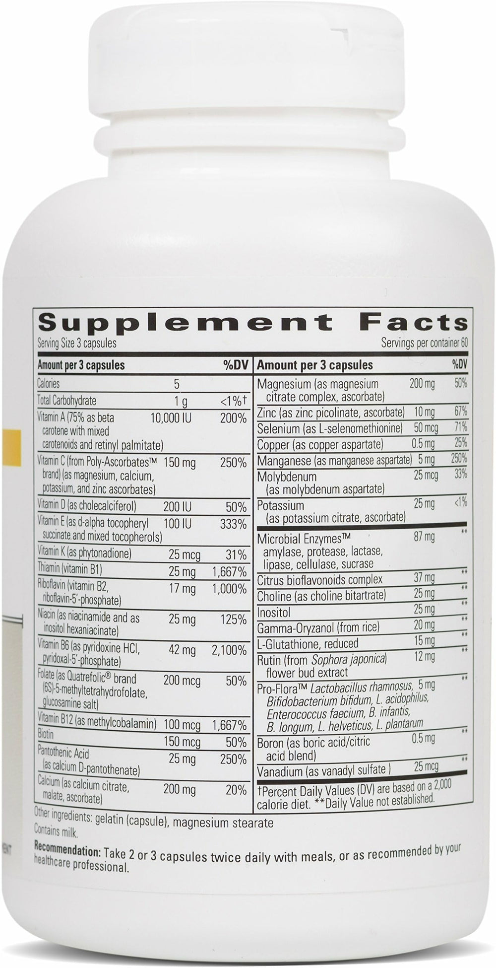 NutriVitamin Enzyme Complex capsules closeup for easy daily nutrition.