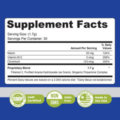 Nature’s NutriWave UltraFasting powder stirred into coffee or tea