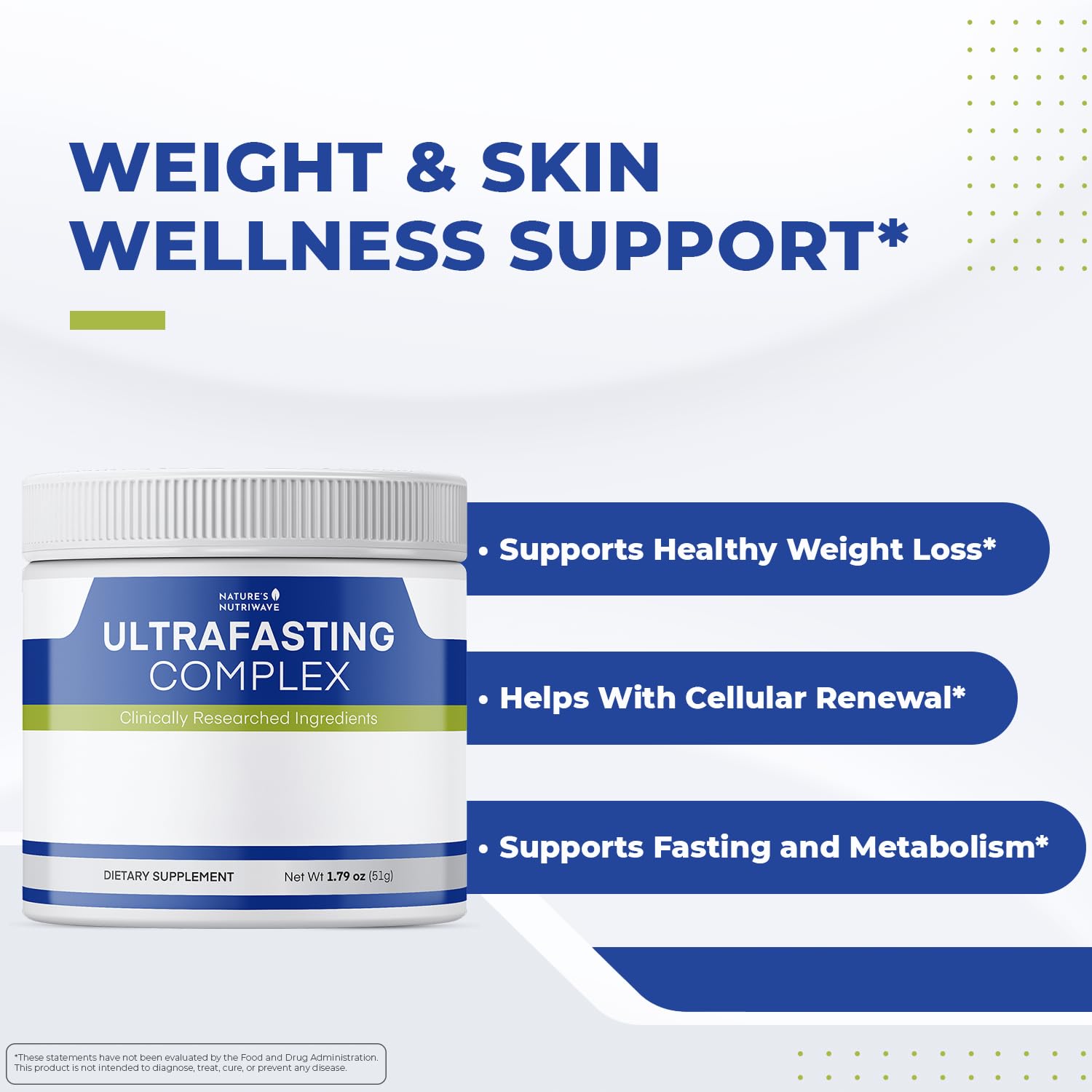Nature’s NutriWave UltraFasting scoop dissolving in liquid for quick daily use