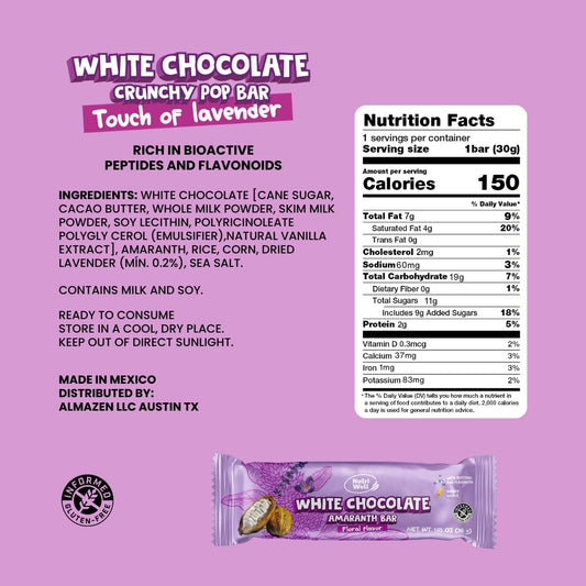 Nutriwell amaranth crunch closeup reveals satisfying texture for afternoon cravings.
