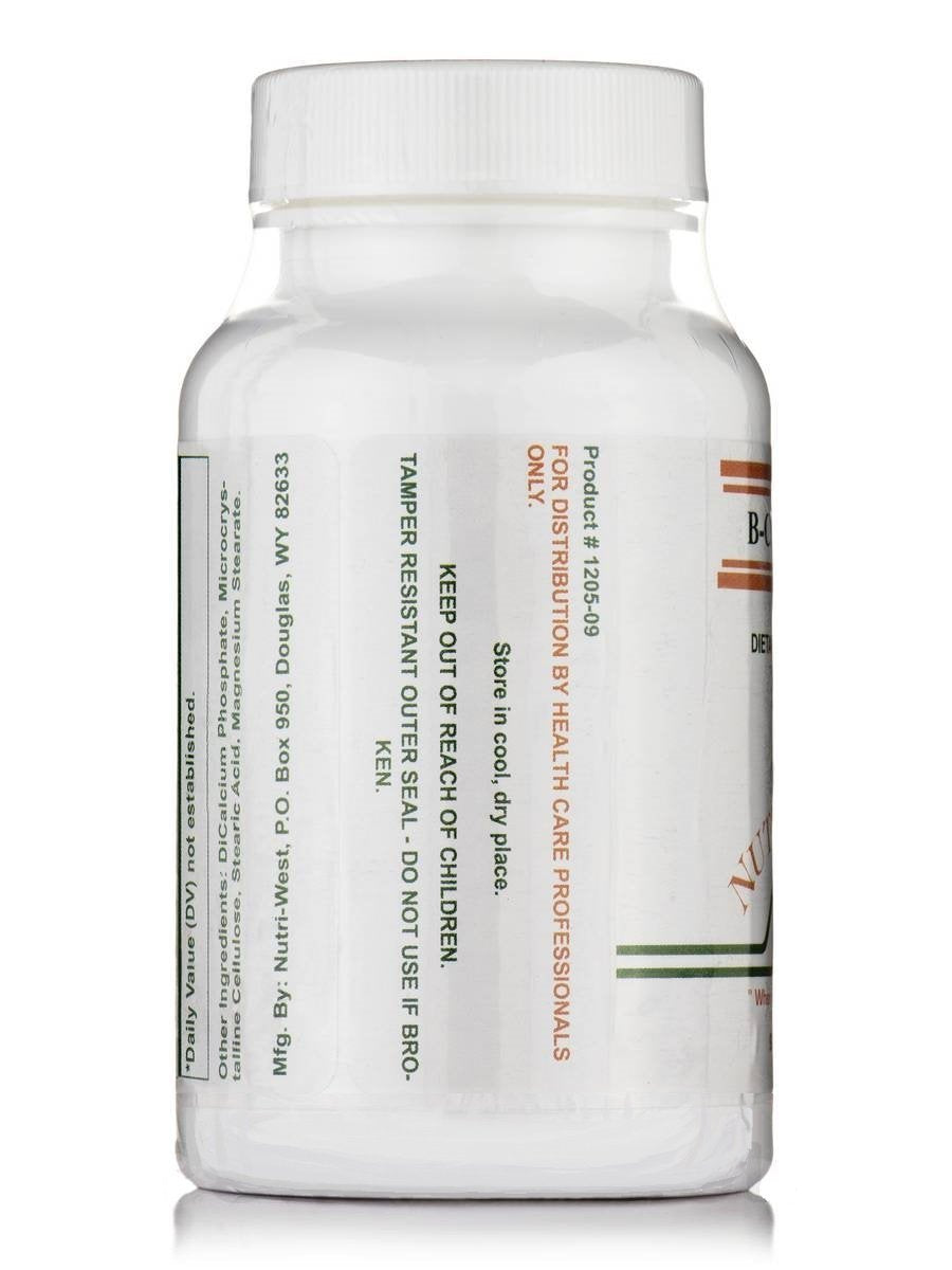 NutriWest B-Complex packaging emphasizes hypoallergenic formula.