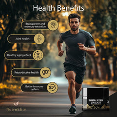 NutroElite Shilajit resin stirred into tea or coffee for daily boost