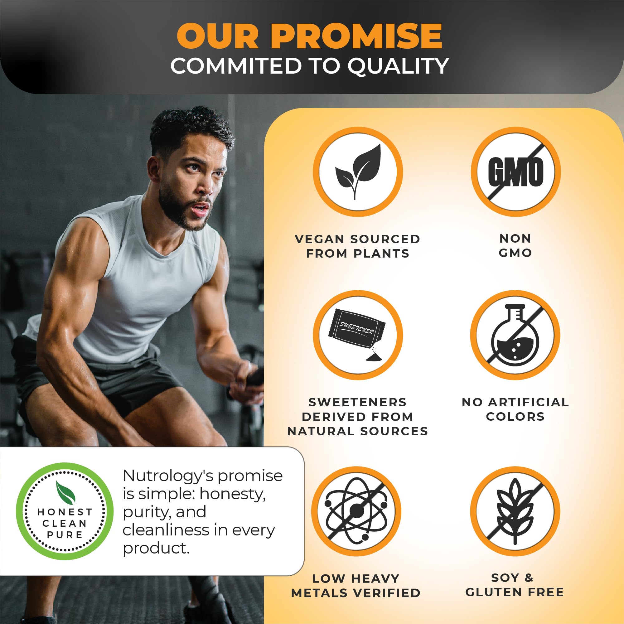 Nutrology BCAA label notes 500 mg vitamin C per scoop