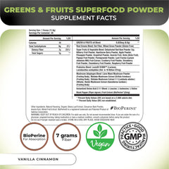 Nutrology Greens & Fruits Powder scoop for easy smoothie mixing