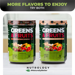 Fiber-rich Nutrology Greens & Fruits Powder supports steady digestion