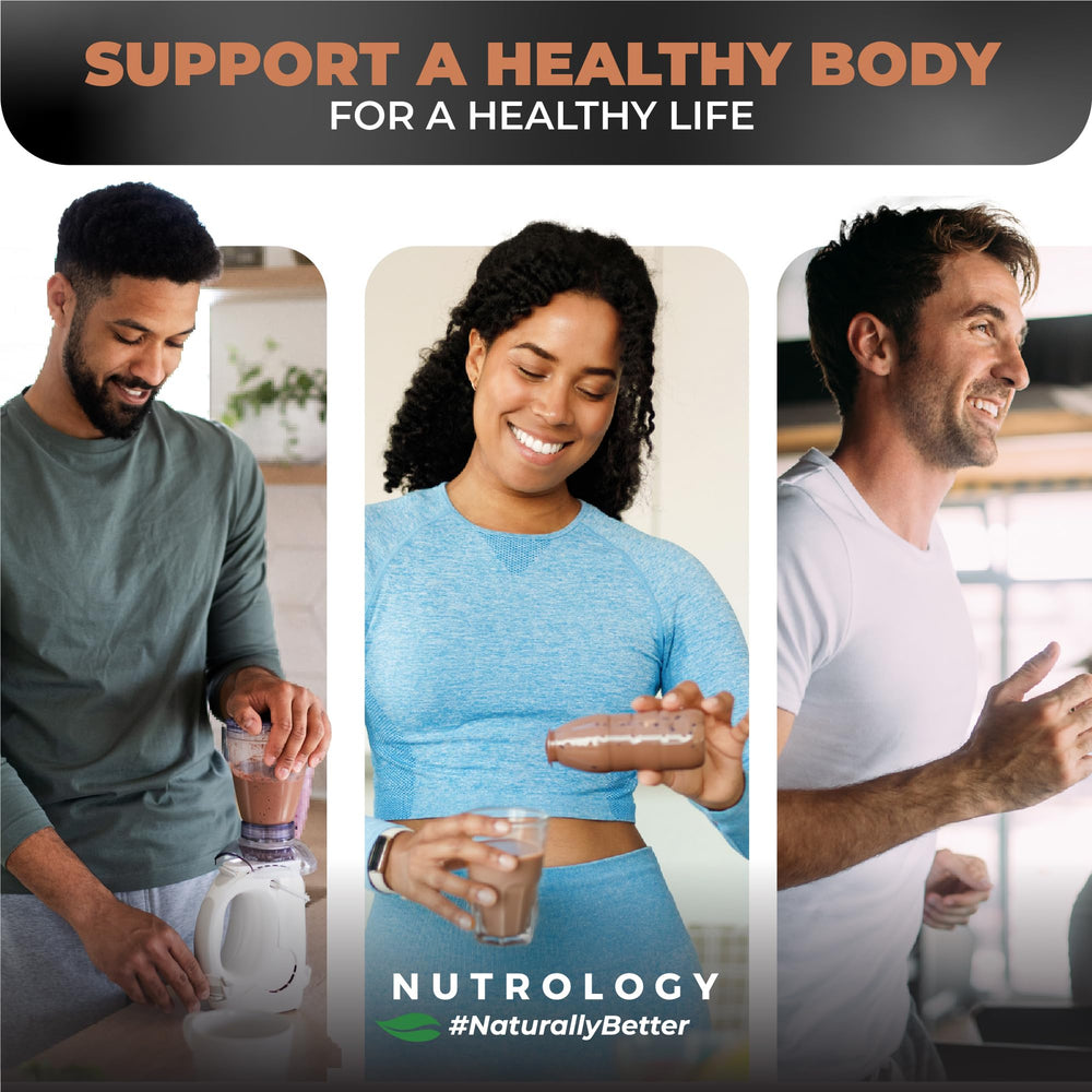 Nutrology TRIPACT lifestyle shot hints at daily protein support for workouts
