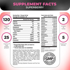 Nutrology TRIPACT protein powder scoop for easy portion control and quick shakes.