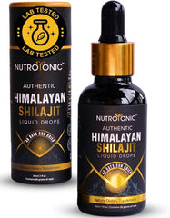 NutroTonic authentic Himalayan Shilajit bottle close-up for daily vitality