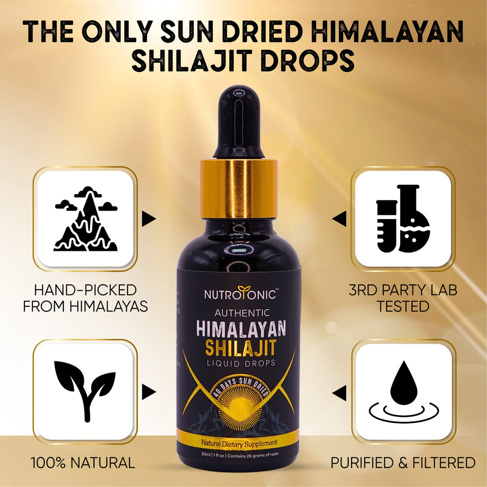 NutroTonic nano-filtration gold grade Shilajit purity and bioavailability