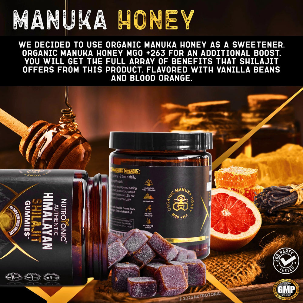 NutroTonic Shilajit Gummies vanilla-blood orange flavor aroma