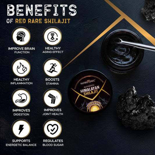NutroTonic Shilajit resin spoon dissolving in warm water for easy intake.