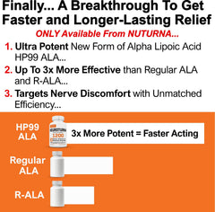 Nuturna Alpha Lipoic Acid 1200mg capsules prepared for daily support