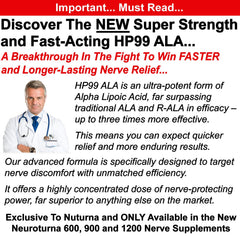 Nuturna capsules closeup highlighting easy swallow and high ALA potency