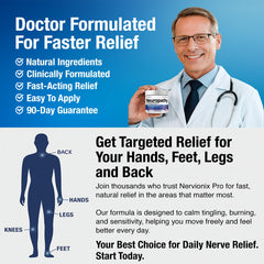 Nuturna Neuropathy Relief Cream packaging emphasizes doctor-formulated natural ingredients.