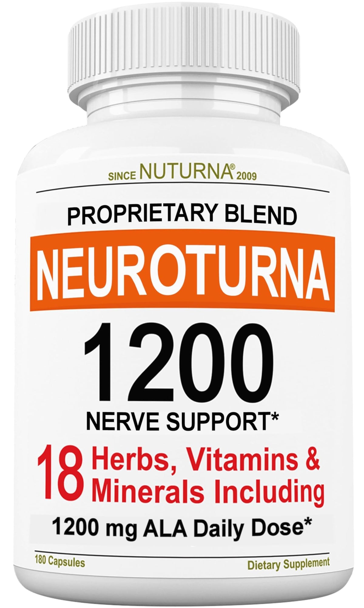 Nuturna Neuroturna bottle front for daily wellness support.