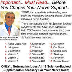 Nuturna Neuroturna bottle beside a glass for convenient daily use.