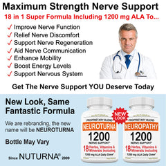 Nuturna Neuroturna dosage spoon image demonstrates precise serving information.
