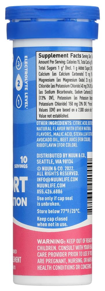 Nuun Active Citrus label close-up highlighting refreshing citrus flavor for workouts.