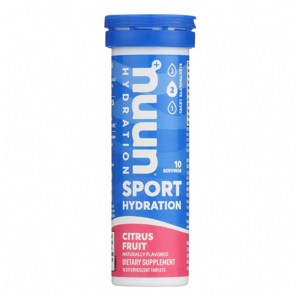 Nuun Active Citrus packaging front view for on-the-go hydration.