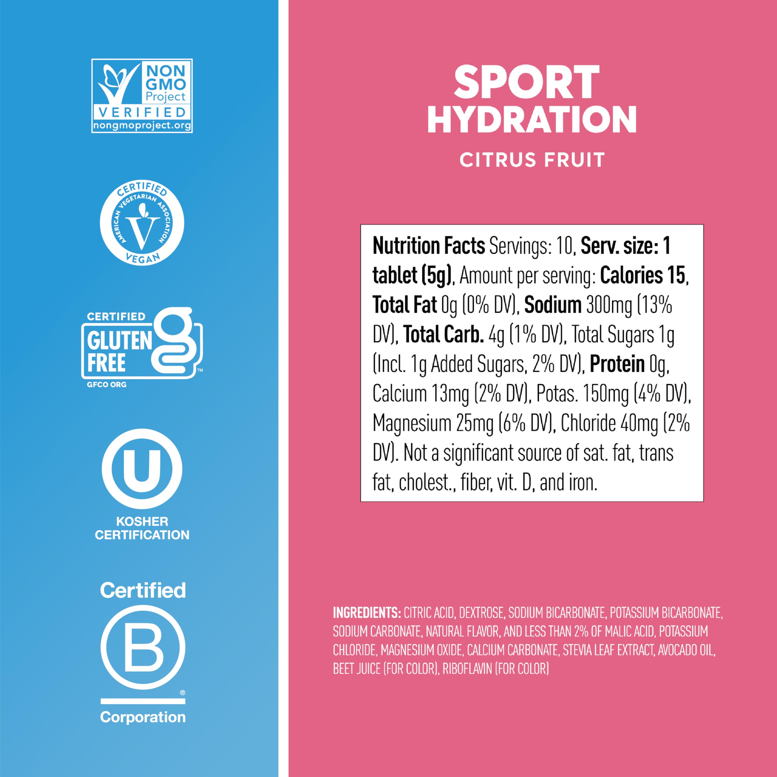 Nuun athlete hydrating mid-workout with citrus flavor.
