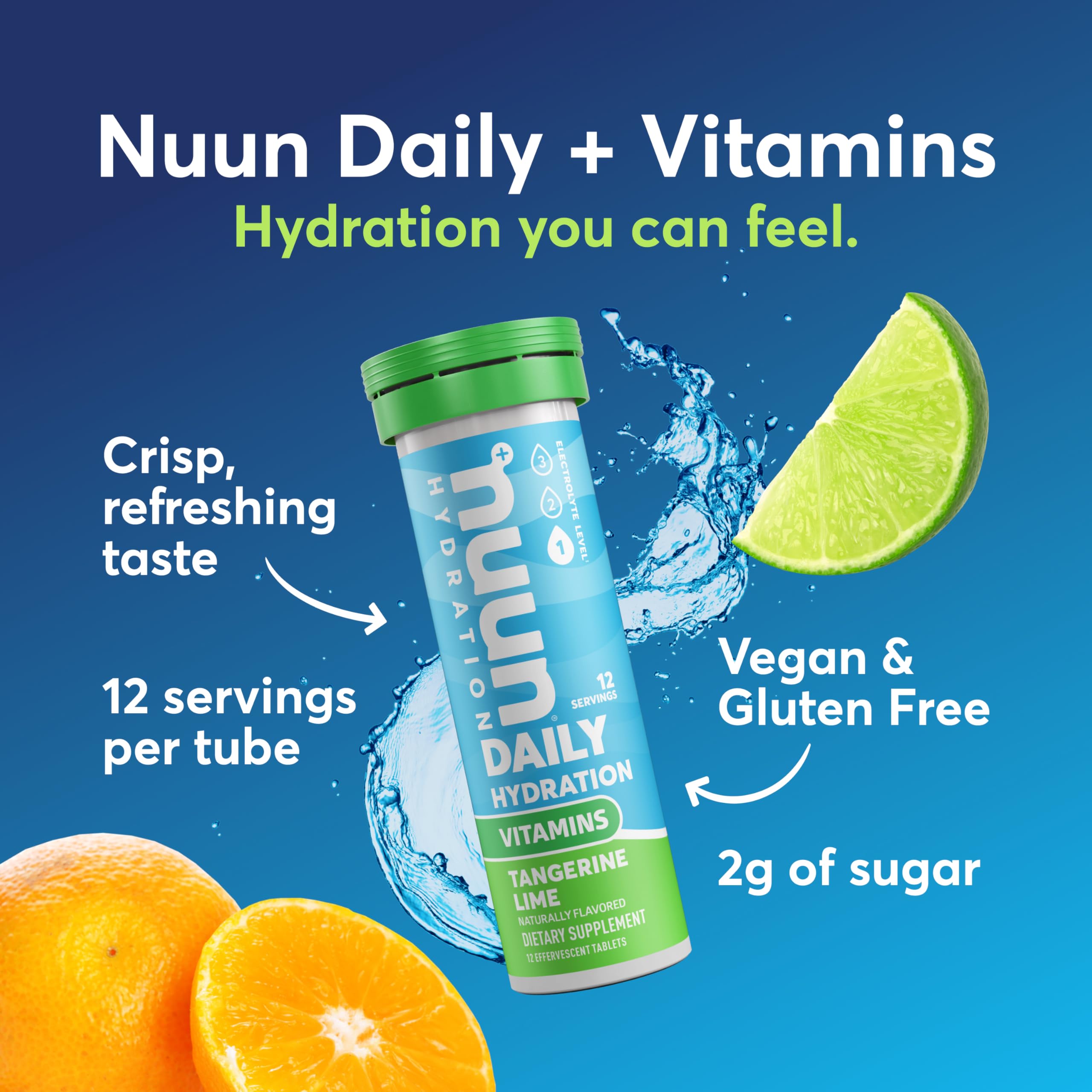 Nuun Blueberry Pomegranate tablets in a bottle for daily hydration