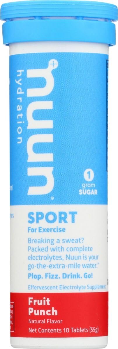 Nuun Hydration Active Fruit Punch tubes for on-the-go hydration