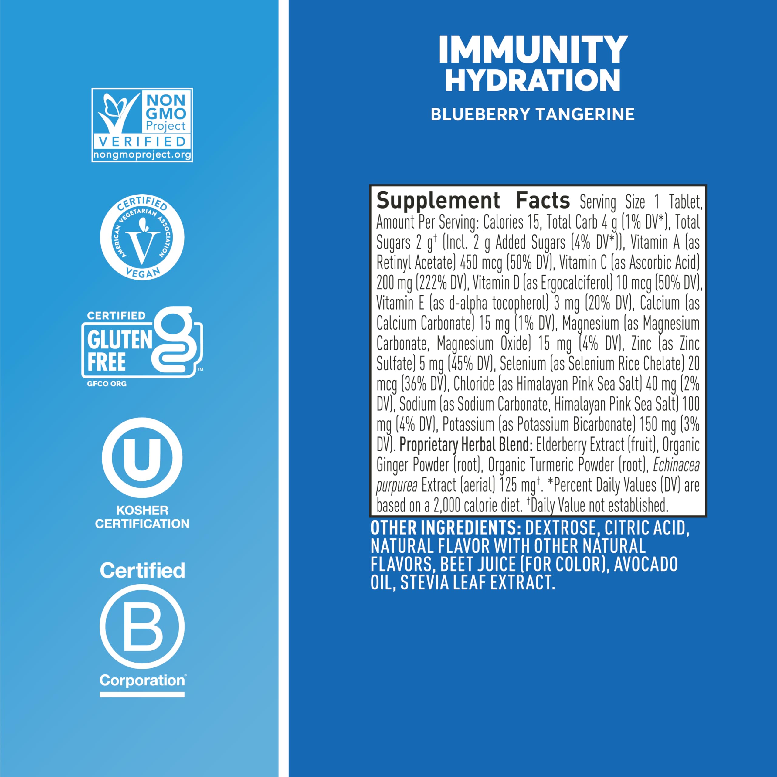 Eight-pack Nuun Immunity tubes for easy daily hydration