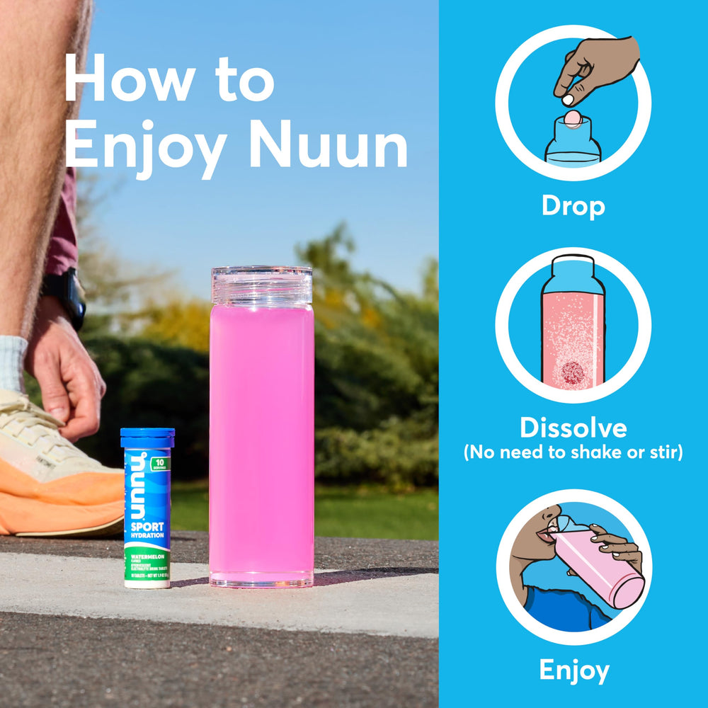 Nuun Sport Caffeine Fresh Lime tablets with crisp flavor and steady hydration