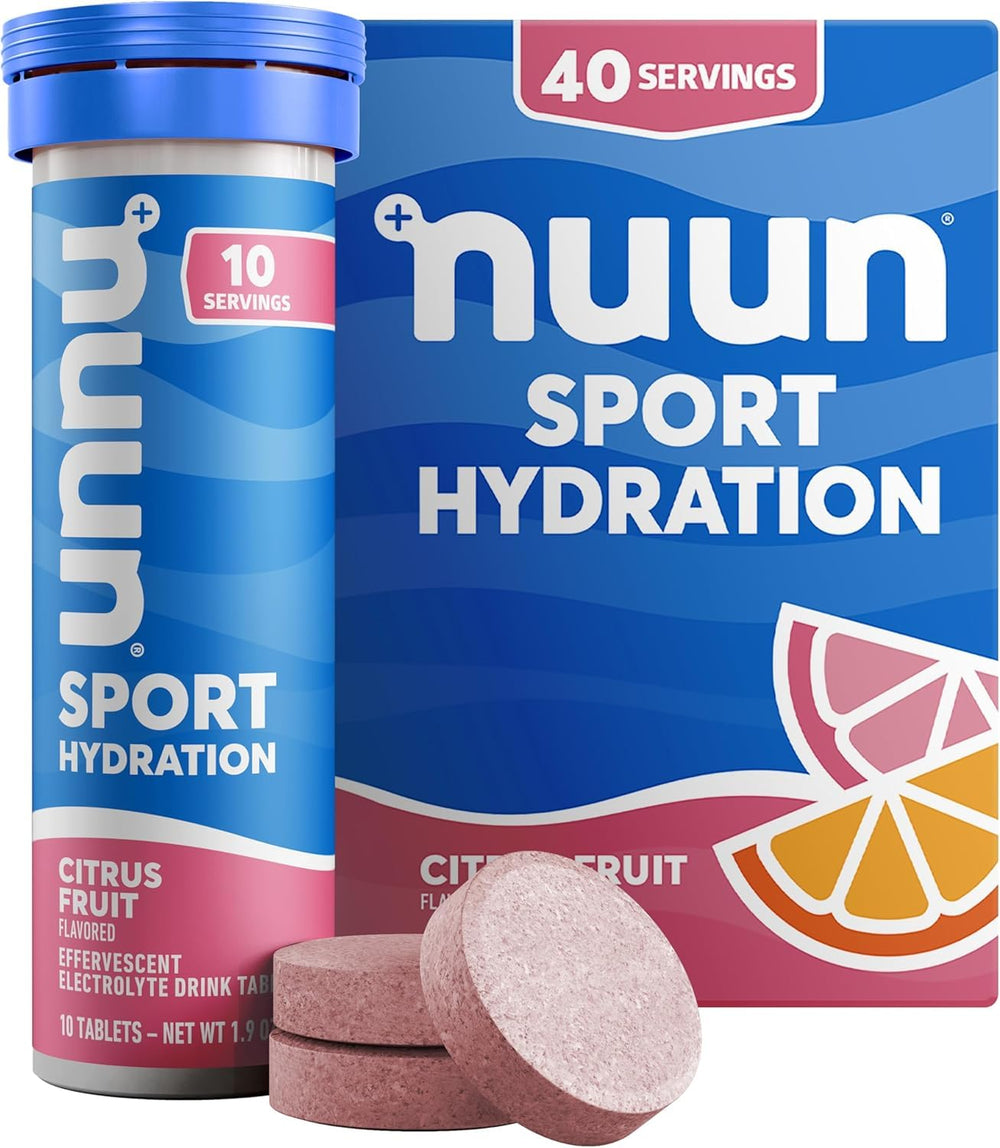 Nuun Sport tablet dissolving in water for quick hydration during workouts